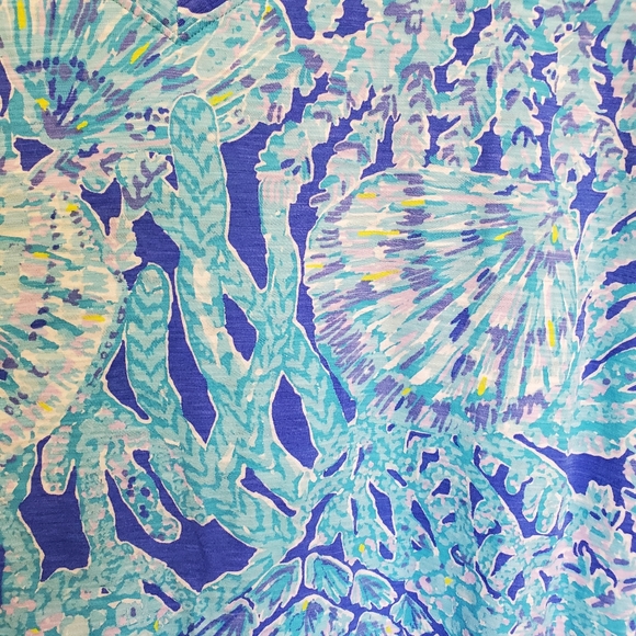 Lilly Pulitzer Daley Tee Xsmall Oversized Tortuga Time Turtles Beach Preppy M - Picture 7 of 15